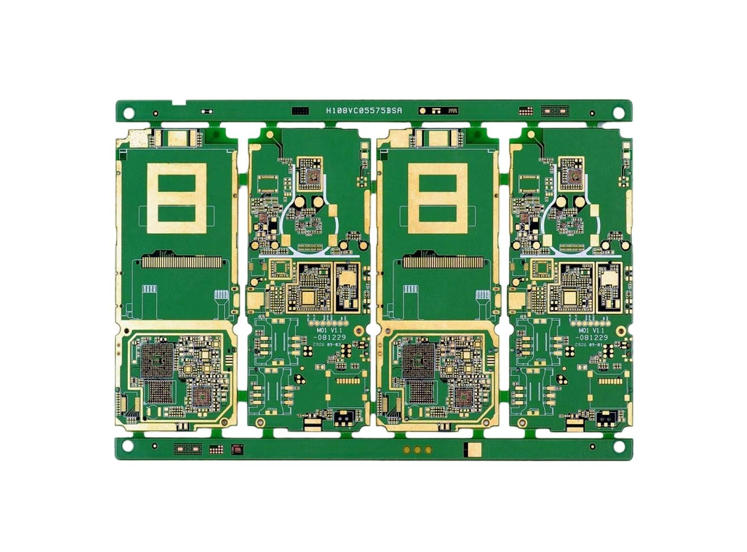 绿色双拼PCB实物展示